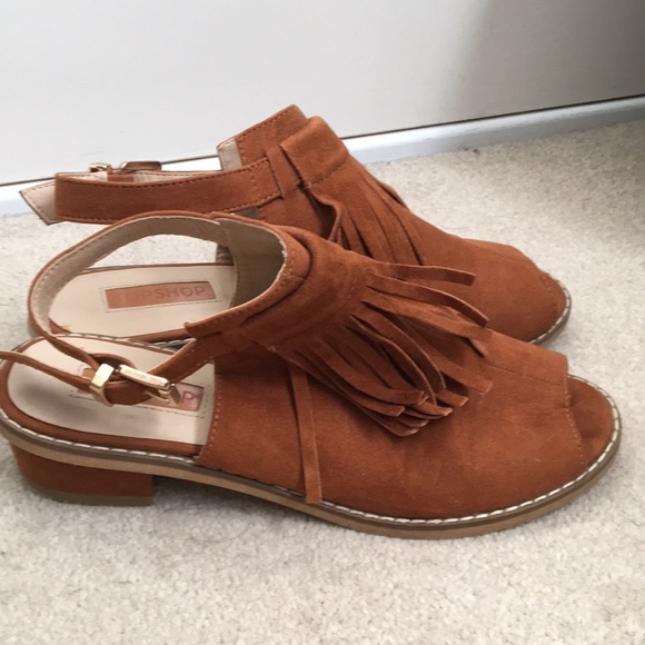 Tan suede tassel shoes size 37 - Picture 14 of 16